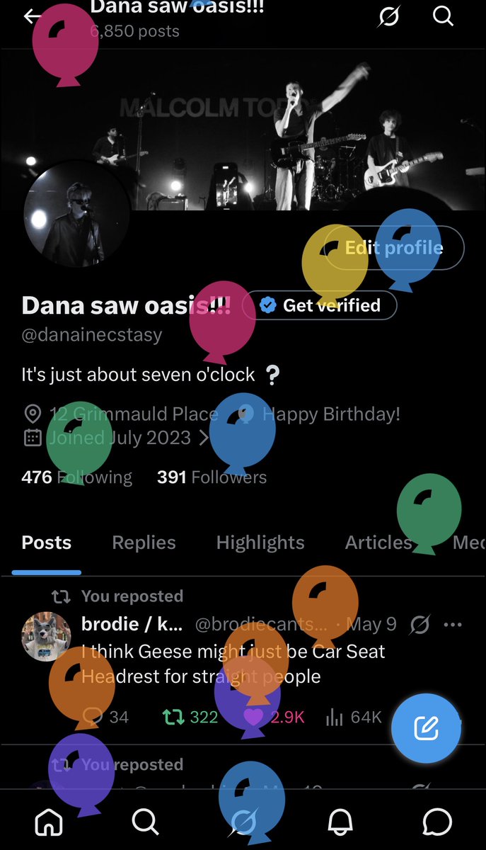 Dana saw oasis!!! tweet media