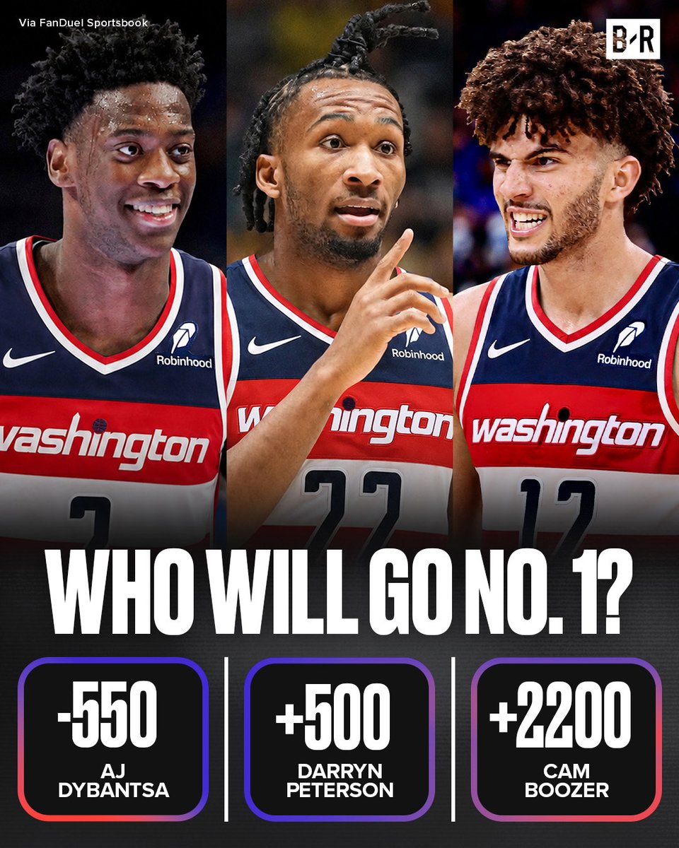 BleacherReport's tweet photo. There's a CLEAR favorite for the No. 1 pick 👀 @FDSportsbook https://t.co/vfjVfJDjJS