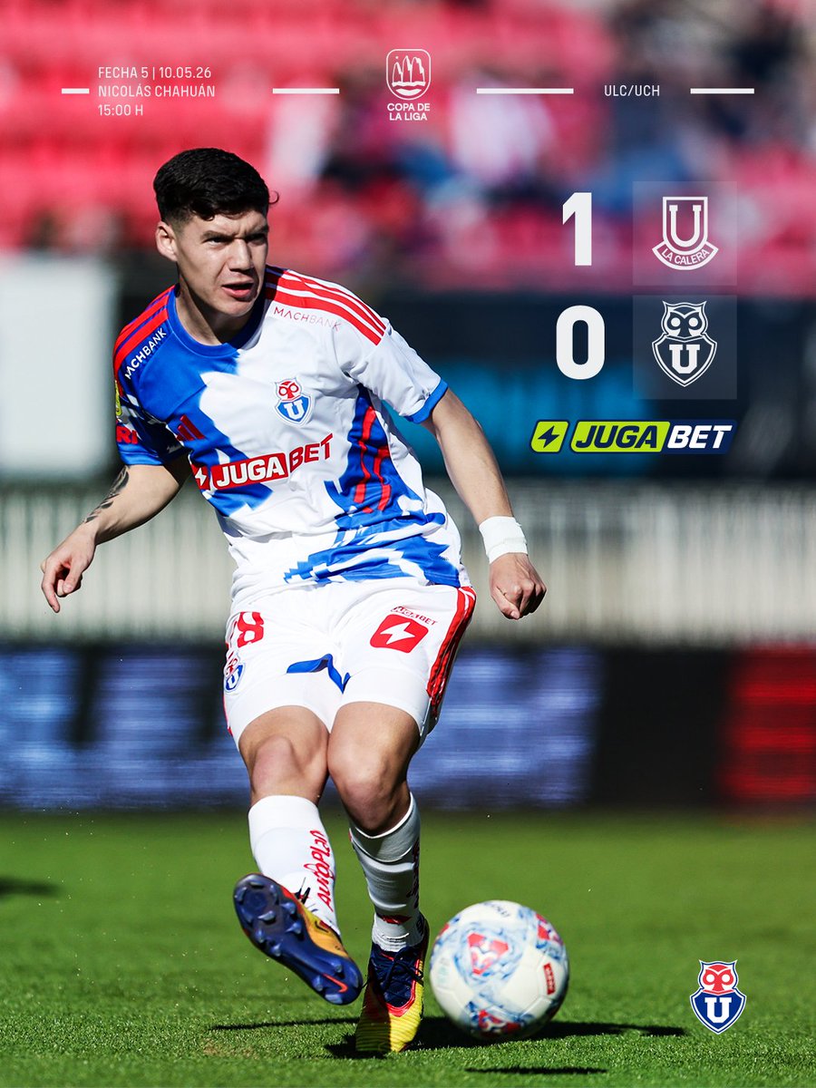 𝗘𝗡𝗧𝗥𝗘𝗧𝗜𝗘𝗠𝗣𝗢 ⏱️⏸️
Estamos cayendo por la mínima ante La Calera. 

¡A salir con todo el segundo tiempo! 🤘🏼

#LaCalera 1️⃣-0️⃣ #UdeChile
#VamosLaU 🔵🔴