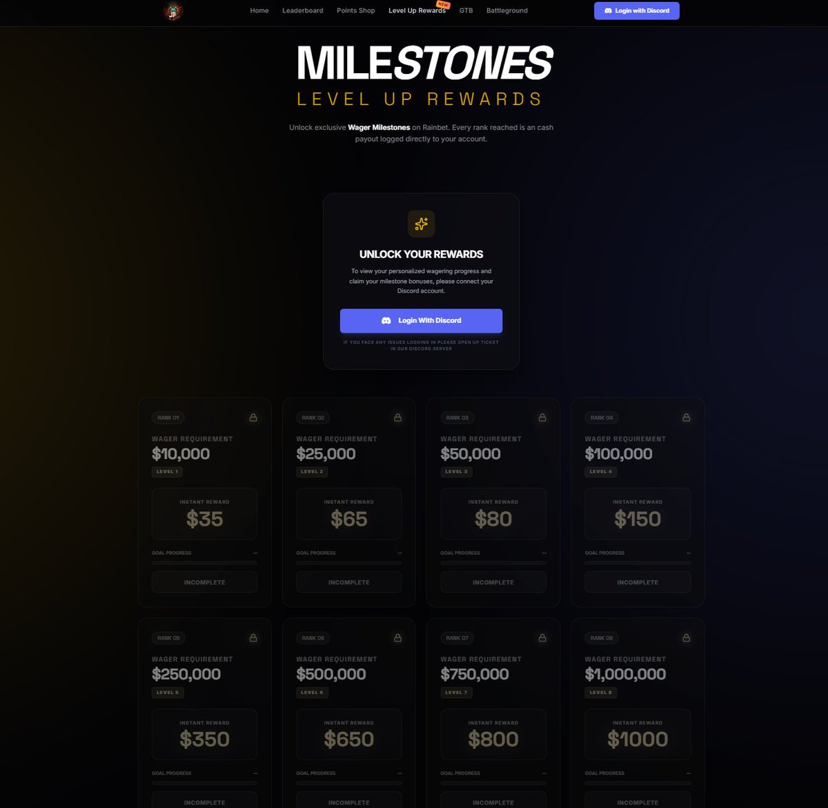 MASSIVE UPGRADE to the <a href="/rainbetcom/">Rainbet.com</a> rewards playing under code Jonji 💥

I have now launched Monthly Milestones! Instant rewards based on your play during each month. This PLUS the 10K Bi-Weekly Wager LB!! 🎊

More info on website.

Like+RT+tag a friend (not a creator) for $50 🤑