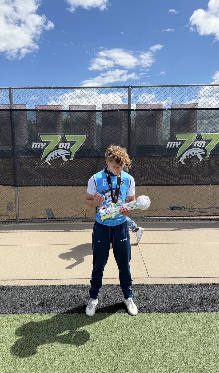 the_luketurner's tweet photo. Highlights from Stillwater, Minnesota 7on7 tournament. Went 6-0, Won the championship, and took home offensive MVP. @BAUERS_ELITE @COACHBAUER_ @COACHCJB_  @my7on7 https://t.co/P79R0of7gF