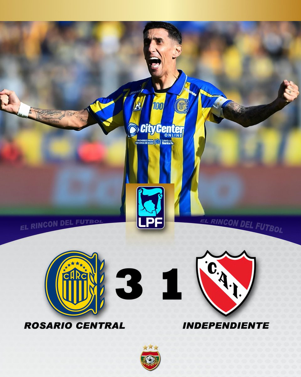 🔵🟡 LO BUSCÓ Y SE LLEVÓ LA CLASIFICACIÓN❕🎟️🫶🏽

Por los 8avos de final de la Liga Profesional - Apertura, Rosario Central dio vuelta el partido y le ganó a Independiente por 3 a 1.

⚽Goles: Ávalos; Di María, Cantizano, Verón

#LigaProfesional #RDF #RosarioCentral #Independiente