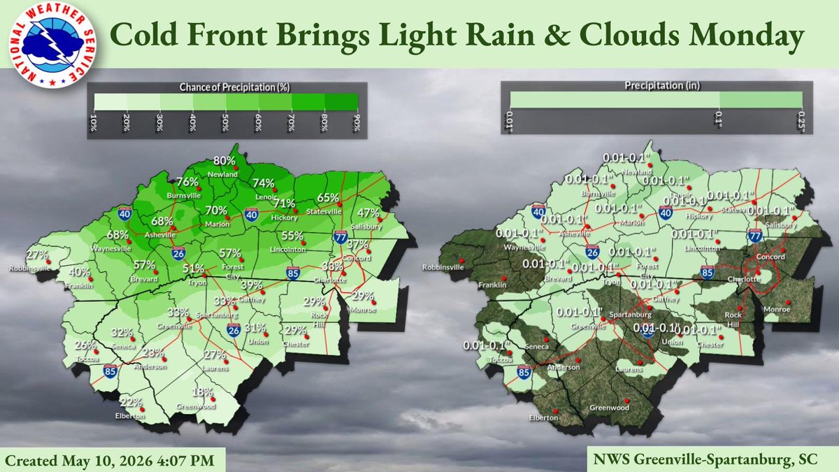 NWS GSP tweet media