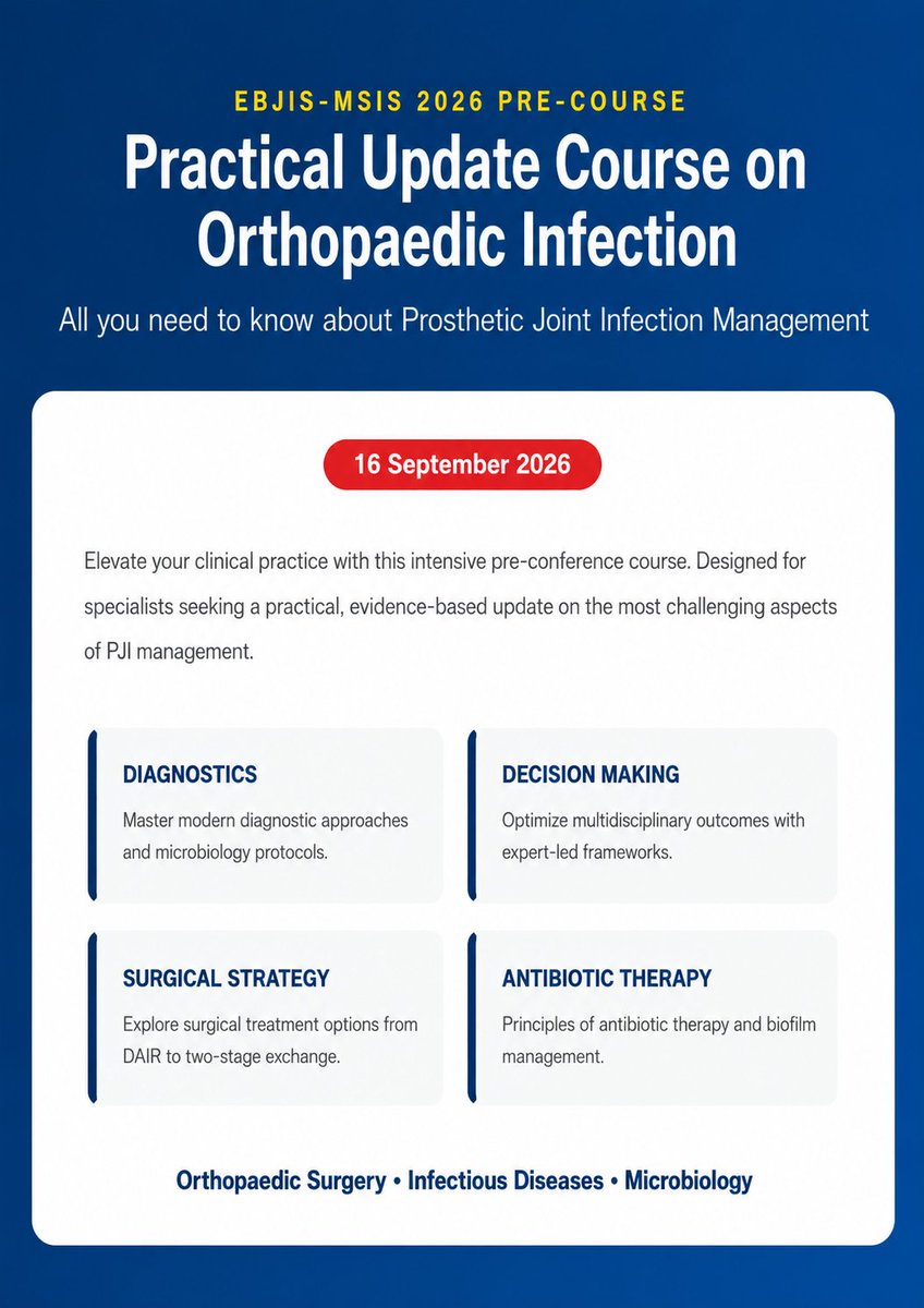 Musculoskeletal Infection Society tweet media