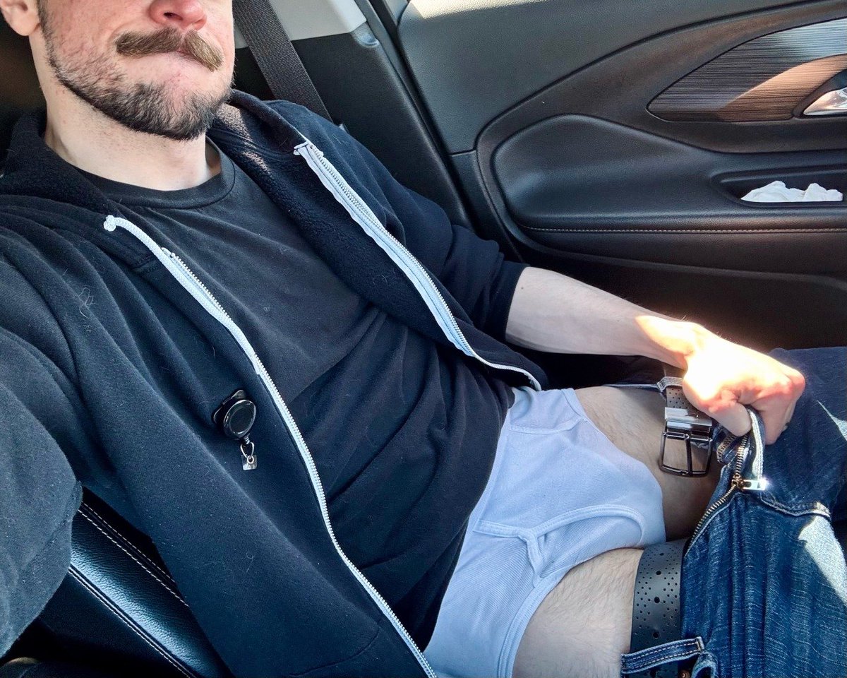 For extra credit, show me the bulge in your #TightyWhities while you're behind the wheel!