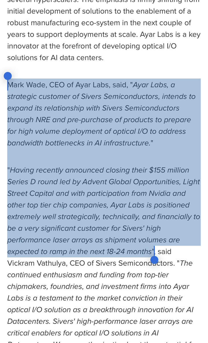 Ayar Labs is positioned extremely well strategically, technically, and ...