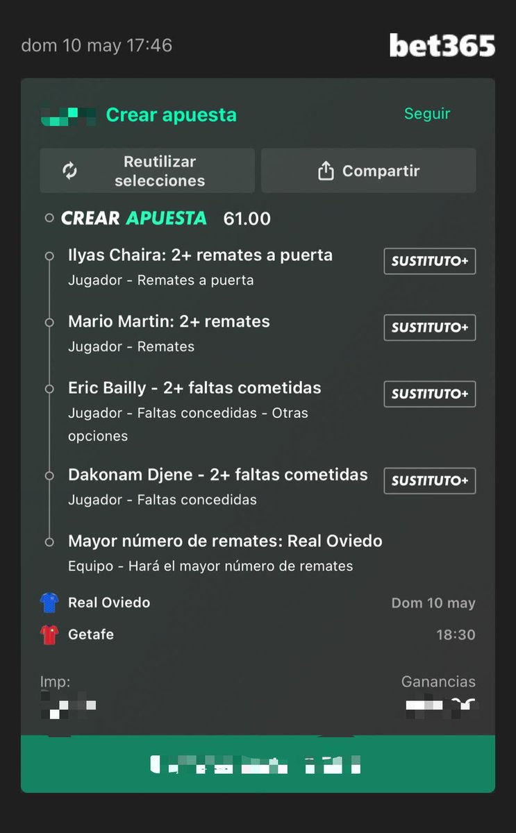 DiyoBets's tweet photo. Os dejo lo siguiente por aquí: 

📊 FUNBET 4 con 25% aumento

📊 Loca 61 

En la Funbet normalmente el Getafe es un equipo que remata poco y lo de los remates es que si el Oviedo pierde hoy está fuera. De todos modos, no debería haber muchos goles, ahí lo de menos 4. https://t.co/NmfXZekeEs