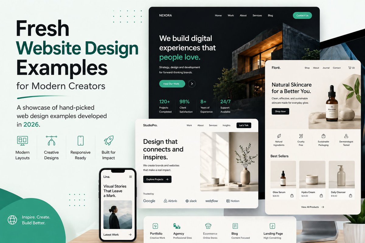 graphicdesignju's tweet photo. Fresh Website Design Examples for Modern Creators
https://t.co/KvS70ejjwr
.
.
.
.

#WebsiteDesign #WebDesign #ModernWebDesign #WebsiteInspiration #DesignInspiration #CreativeDesign #UIUX #UIDesign #UXDesign #WebInspiration #PortfolioDesign #CreativeWebsite #WebsiteLayout https://t.co/FQjvxLMUvt
