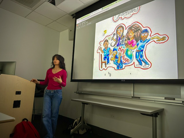 Brent_Huffman's tweet photo. Thank you to the enormously talented Ysa Quiballo for speaking to my #documentary class about her work as Editor at Truth &amp; Documentary.

She is also the brilliant filmmaker behind the award-winning @MedillSchool documentary Hey Hugo, that won Best Documentary at @CineYouth https://t.co/ceihVso2tY
