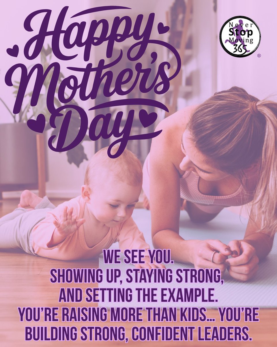 NSM_365_'s tweet photo. To the moms who move, lead, and inspire 💖

We see you building strength in every moment.
You’re not just working out - you’re shaping your child’s fitness compass for life.

That’s the NSM365 way.

Happy Mother’s Day from NSM365💜 https://t.co/mZXYB4aMuh