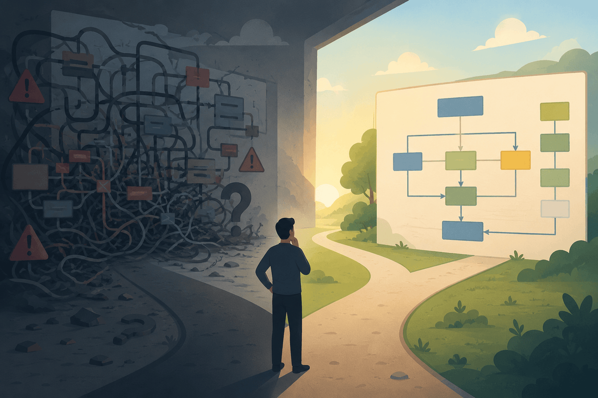PrinceTeck's tweet photo. One of my best engineering lessons came from rebuilding the same feature twice.

First version:
technically sound, operationally annoying.

That rebuild taught me this:
you don’t just ship code.
You ship maintenance shape.

#EngineeringLessons #Refactoring #ProductEngineering https://t.co/gEbU3SZlkE