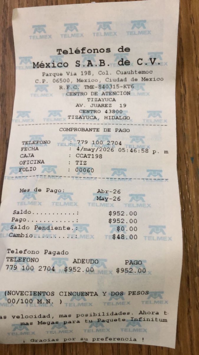 izakzillo's tweet photo. Porque a pesar del nulo servicio si se pagó y no fueron 5 pesos, pero estoy pensando seriamente en cambiar de compañía https://t.co/4bfrNQxRo9
