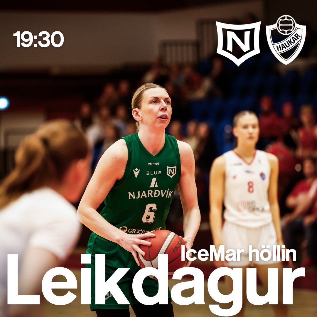 UMFNOfficial's tweet photo. LEIKDAGUR!

🆚 Haukar
🕐 19:30
🏟️ IceMar höllin
🗓️ Mánudagur, 11 maí
🏆 Úrslit - Leikur 2
🎟️ https://t.co/QBJPUmWuv7

IceMar höllin er staðurinn í kvöld í öðrum leik úrslita Bónus deildar kvenna.
Enginn Njarðvíkingur vill missa af þessum leik!

Áfram Njarðvík! https://t.co/C9M6iiC2rJ