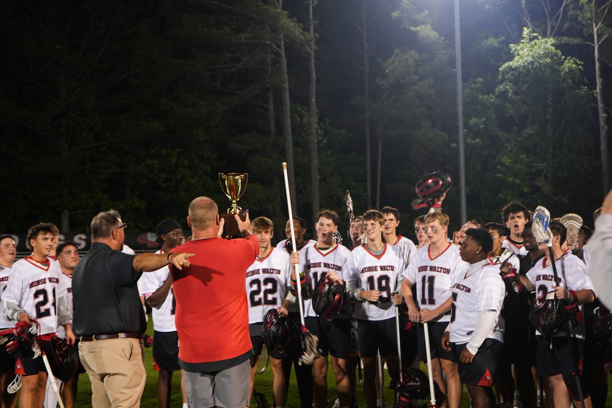 giaasports's tweet photo. 2026 GIAA Boys Lacrosse State Champions: George Walton Academy 🥍🏆 Congratulations! Presented by the Beck Center

Final Score: 18-2 over Runner Up Strong Rock Christian

#GIAA #GIAALAX #GIAALacrosse #GIAASports #GeorgiaIndependentAthleticAssociation https://t.co/KTVVF9E8bL