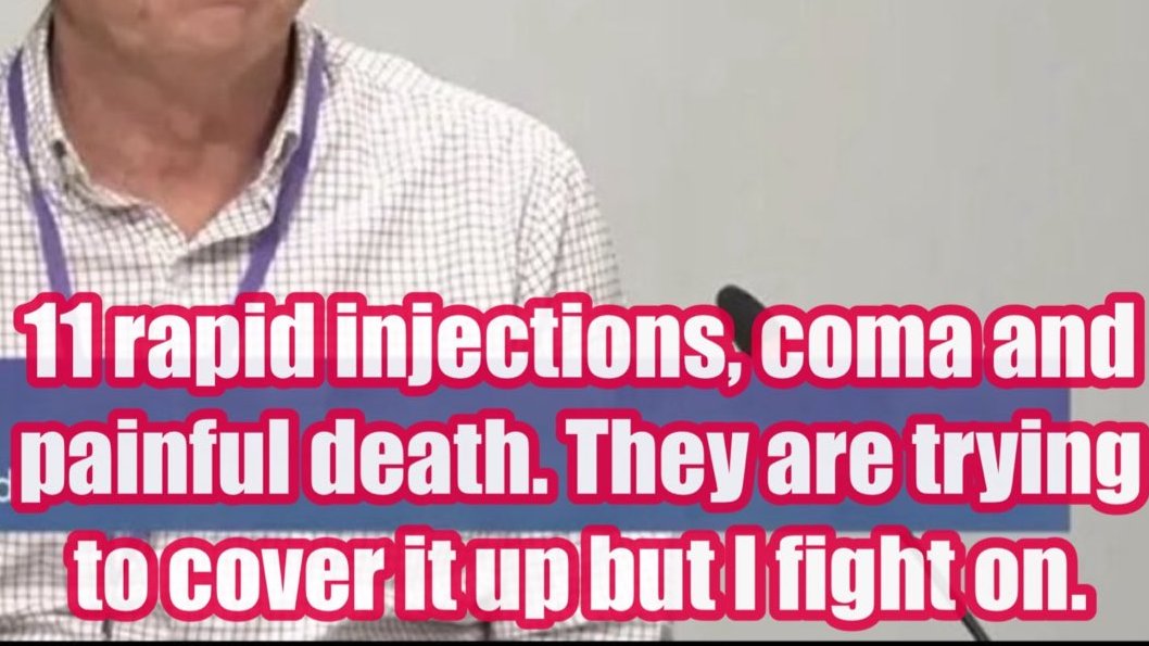 human_frozen_'s tweet photo. Why's an elderly man walking then crawling, agitated, shouting for help? While being battered with 11 daily injections, containing key components of injury, and effects leading to death as #DeathRow, including silently, pulmonary edema.  Is it #DrLukeEvans #GoodDeath or #murder? https://t.co/5InyHlD0Ej