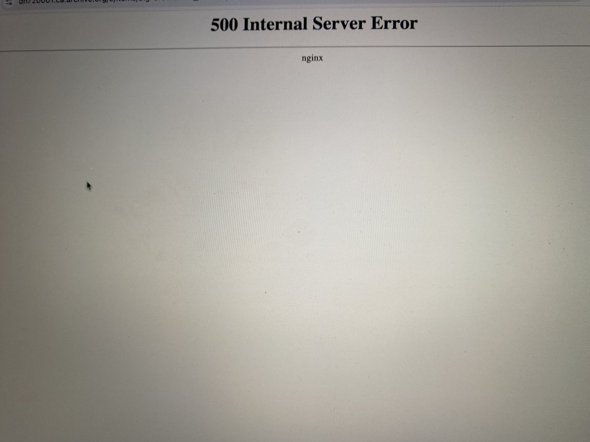 DeterminedTrav's tweet photo. @internetarchive I’d actually just love you to fix your servers so I don’t have to see this every 5 minutes today https://t.co/iniZubTLAQ
