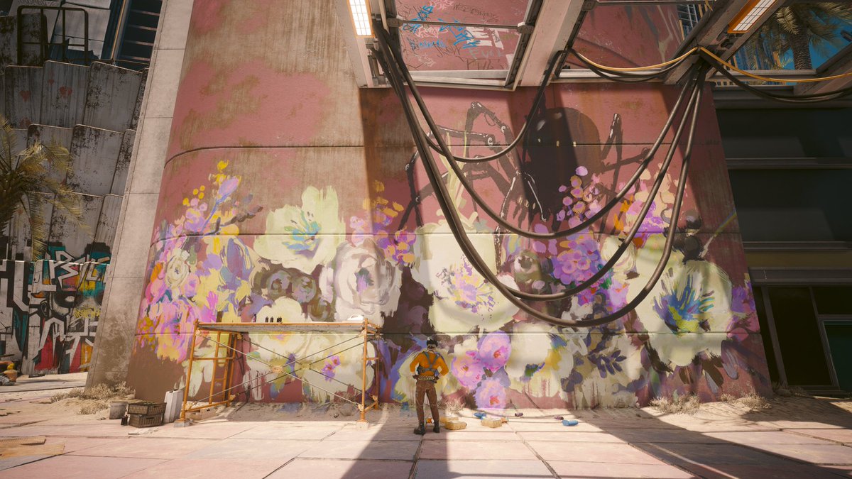jadebev_'s tweet photo. I love it here #Cyberpunk2077 https://t.co/ACgqSXFmql