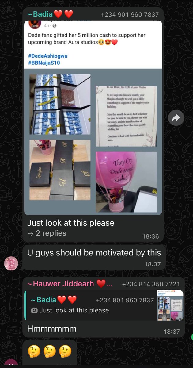 Her fans are restless trying so hard to pay the debt , they even used Dede’s gifting to motivate their teammates 🤣🤣🤣
#BBNaija