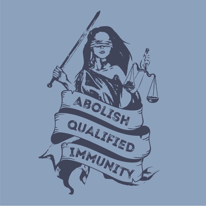 420GHz's tweet photo. Qualified immunity is a judicially invented shield that turns state violence into near-unaccountable power. If the law can’t bind those who enforce it, it isn’t law—it’s hierarchy with paperwork. Abolish it. #AbolishQualifiedImmunity #EndStateImpunity https://t.co/lTTxy0OU4Z