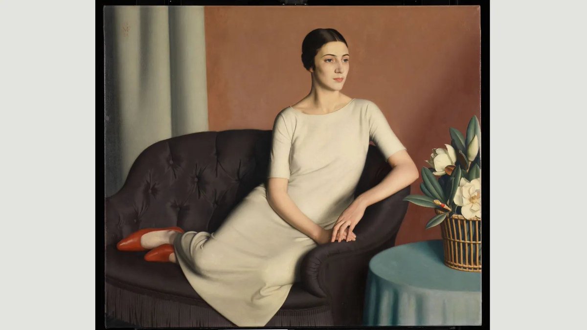 Pott_Shrigley_'s tweet photo. The strange world of Meredith Frampton (1894-1984)
There's always some detail in red. https://t.co/Jbb8AZ1l3J
