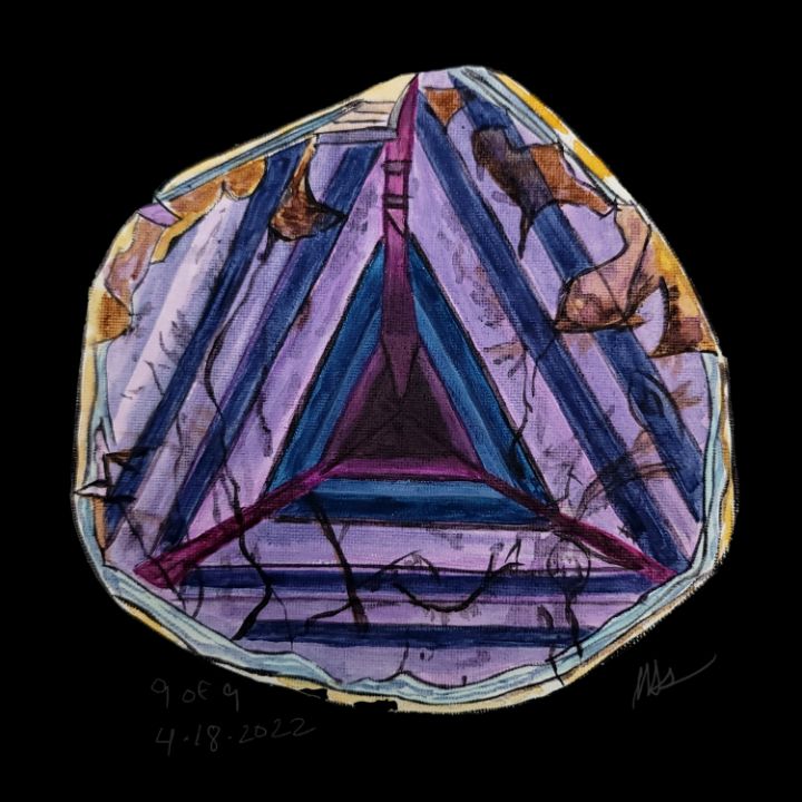 buzzwaxx's tweet photo. Art of the Day! "Crown Chakra #9 of 9". Buy at: https://t.co/dml3uQtTN3 https://t.co/65o1dGwalV
