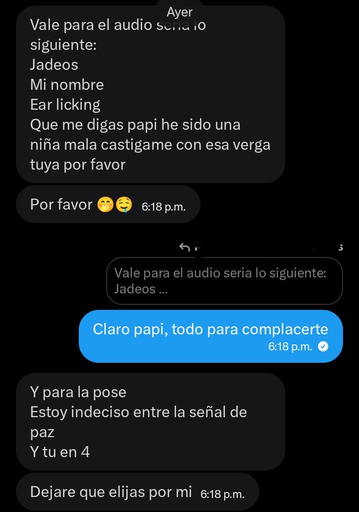 petite_deluxe0's tweet photo. Ayer me toco ser la niña buena para alguien 🤭
Me gustó hacerlo feliz☺️
Me dejó presumirlo, gracias papi
Me encanta cuando me dominan bonito...así si dan ganas de obedecer🖤
#puppy #goodgirl #submissive #obedient #aftercare #SumDom https://t.co/zHlZWGqVHu