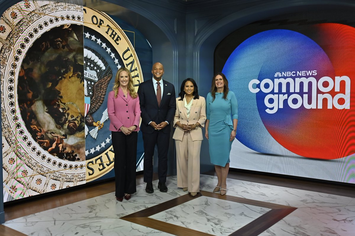 HeartlandFwd's tweet photo. This Mother's Day, Olivia Walton joined NBC’s @MeetThePress to launch #HealthyMomsHealthyBabiesAmerica, a national campaign to put a spotlight on cutting maternal mortality in the United States in half within five years. Arkansas Governor @SarahHuckabee Sanders and Maryland Governor @GovWesMoore joined the Common Ground segment with @kwelkernbc, showing bipartisan support for improving health outcomes for moms and babies.

State-level action is critical to this effort. Now is the moment to act.

Heartland Forward’s Maternal & Child Health Center for Policy & Practice is committed to improving outcomes for moms and babies, because healthier families build strong communities. We will drive real impact through research, innovative care models, policy leadership and on-the-ground action.

Thank you, Governor Sanders, Governor Moore and other policymakers and partners for your leadership in making this a national priority.

Watch the full segment: https://t.co/0tXnLk2VNo