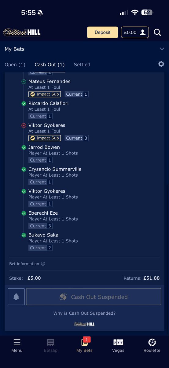 monstafn's tweet photo. No cash out ? @WilliamHill @WillHillHelp https://t.co/PW5HqVbIcR