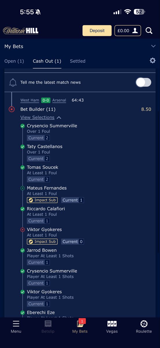 monstafn's tweet photo. No cash out ? @WilliamHill @WillHillHelp https://t.co/PW5HqVbIcR