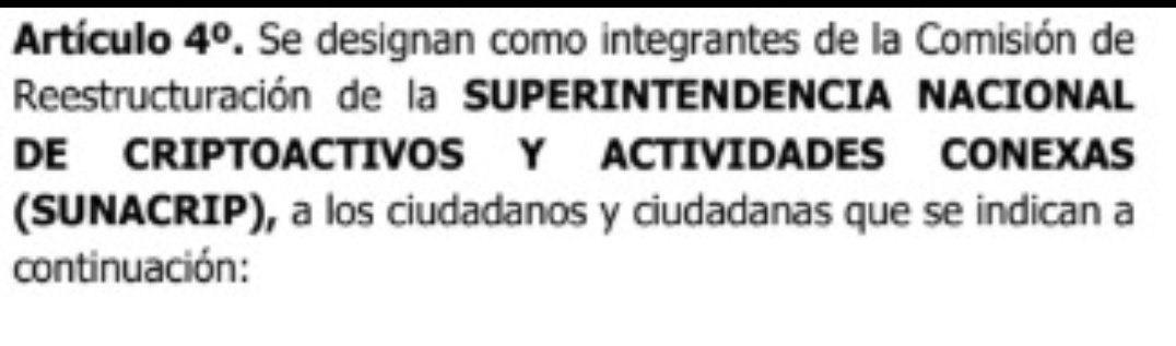#DOBLEFUNCIÓN Lo ocurrido en la SUNACRIP (Superintendencia de Criptoactivos) hace parte del desfalco más grande cometido contra el país. Por esa vía cobraban petróleo y los activos se esfumaron, eso dice la acusación del caso PDVSA-CRIPTO. Por gaceta oficial 6739 del 17 de marzo