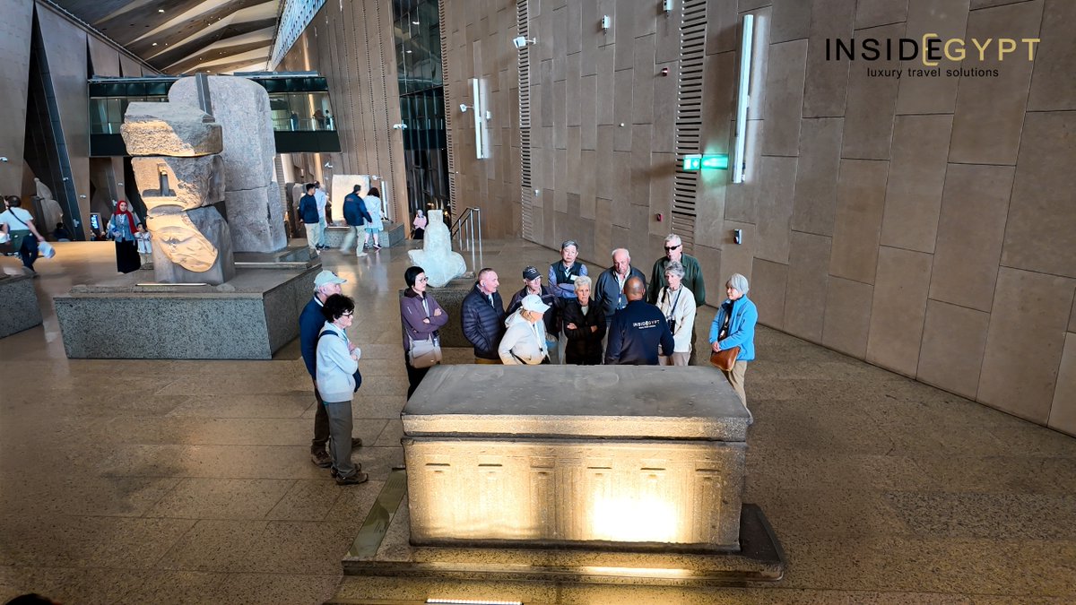 InsideEgypt's tweet photo. Egypt just unveiled a NEW Wonder of the World 
The Grand Egyptian Museum (“The Fourth Pyramid”) is now officially recognized by The Times as one of the world’s greatest wonders.
And yes — every Inside Egypt luxury tour includes it.
#Egypt #GEM #LuxuryTravel #GrandEgyptianMuseum https://t.co/MbMutVkggK