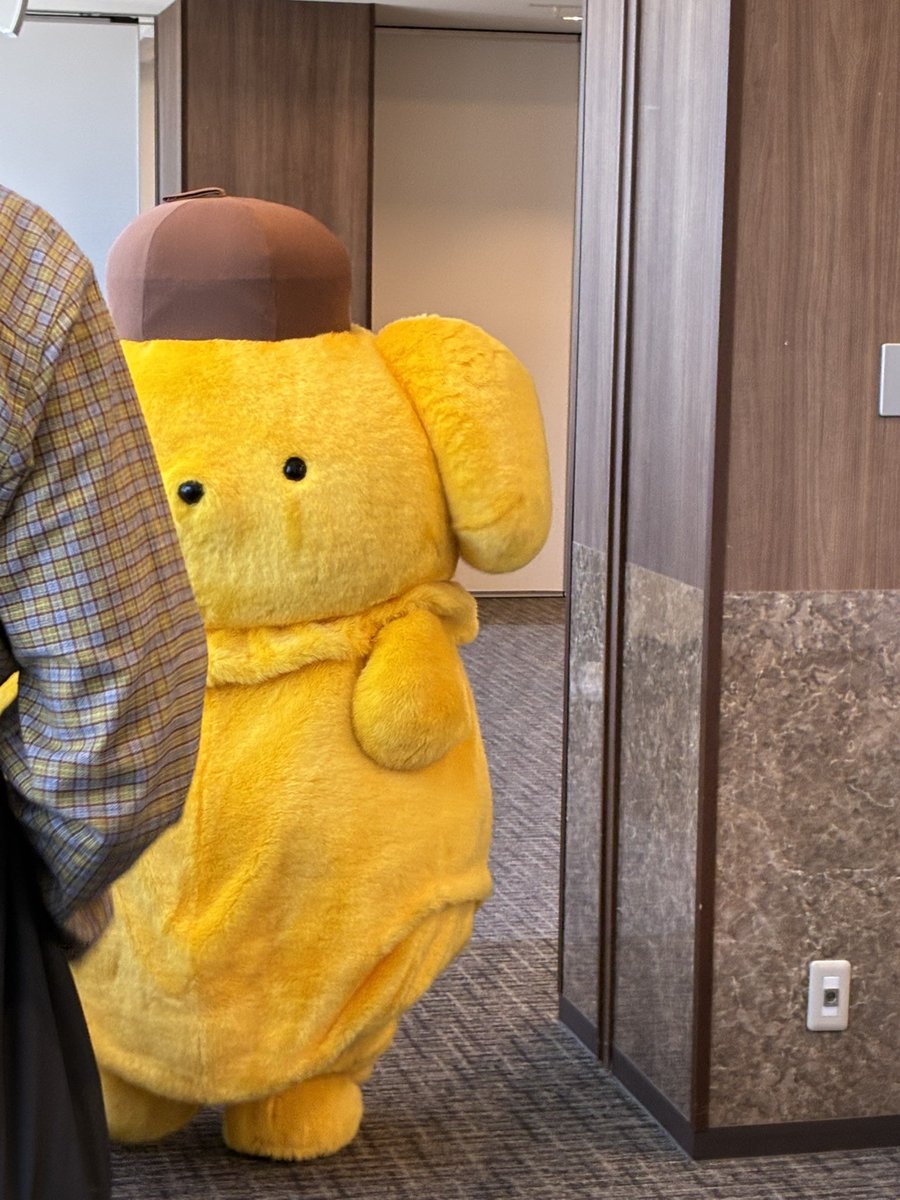 pompompomugi's tweet photo. 終わったあと撮ったチェキがちゃんと写ってるか確認するためのスペースがあったんですけど、私含め最後の3組がそのスペースに居たときになんとポムが出てきてくれたんです😲😲1組1組のところにきて「チェキちゃんと写ってた〜？」って確認していく様子が可愛くて可愛くて🥺
あまりにも尊いポムでした🤦‍♀️ https://t.co/V0TYl8o3bA