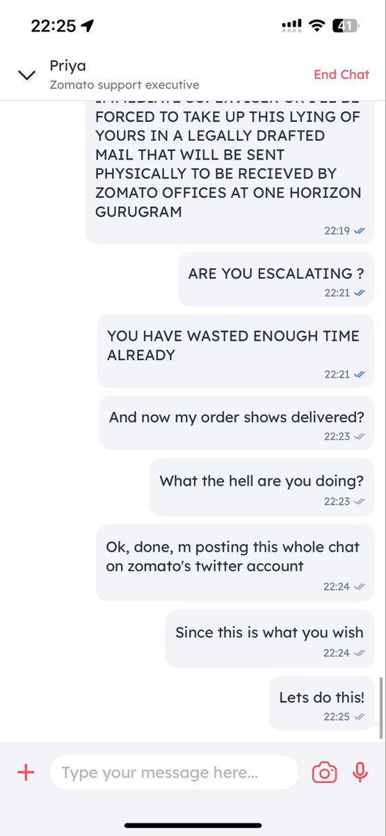 nousetrying's tweet photo. @SwiggyCares classic example foe you guys to train your staff on WHAT NOT TO DO! @zomatocare well done https://t.co/XO19CWTuUA