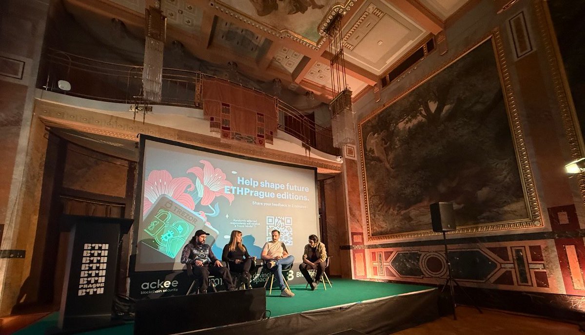 Crypto_marina's tweet photo. Was a pleasure to share the stage with @lunardragon420 , @luc_numberfour & @TMIYChao at @EthPrague today on "The Case Against the Browser" panel.

The verdict: it's a surveillance surface dressed as a universal interface. 
→ 30+ fingerprinting vectors in Chrome 
→ 12.7% of top sites already canvas-fingerprint you 
→ Privacy Sandbox quietly buried in April 2025

We decentralized the ledger and recentralized everything in front of it.

@Logos_network shipped Basecamp for this exact moment: a sovereign launcher, not a tab. Your machine as a peer, not a client.

The post-browser internet is being built — by people who got tired of waiting 🛠️