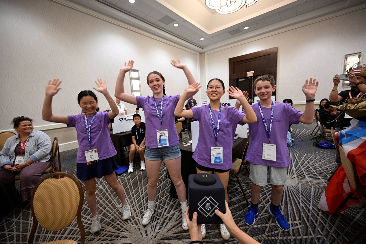 MATHCOUNTS's tweet photo. We had a super morning at the @RTX_News
 MATHCOUNTS National Competition 🦸‍♂️ 🦸��♀️ Our day started with a BANG as Mathletes heroically tackled the Written Competition. https://t.co/VAyTVvAVS7