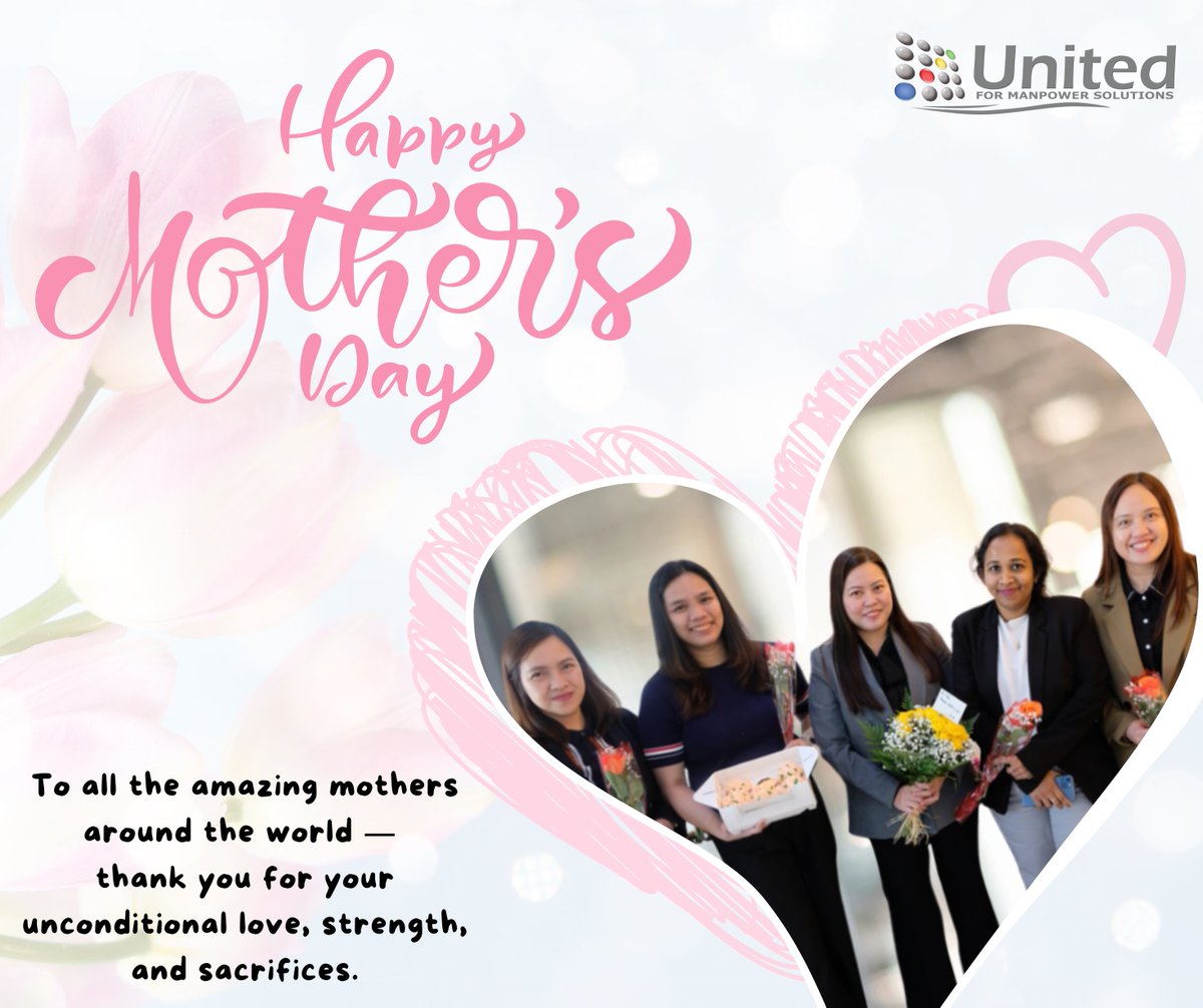 CareersUMP's tweet photo. To all the amazing mothers everywhere and the moms in our team! 💐

Thank you for your hard work, strength, and love both at home and in the workplace. Wishing you a day full of happiness and appreciation. 💖

#HappyMothersDay #CareersUMP https://t.co/t3hKlfZbak