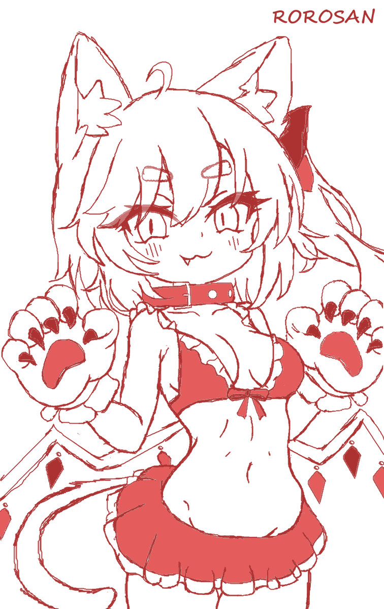 RorosanDraw's tweet photo. Emergency maid day doodle of cat Flan because I only just found out today. Frills are maid-esque enough, I think.
#東方Projectㅤㅤㅤㅤ https://t.co/2hLHTjxCkK