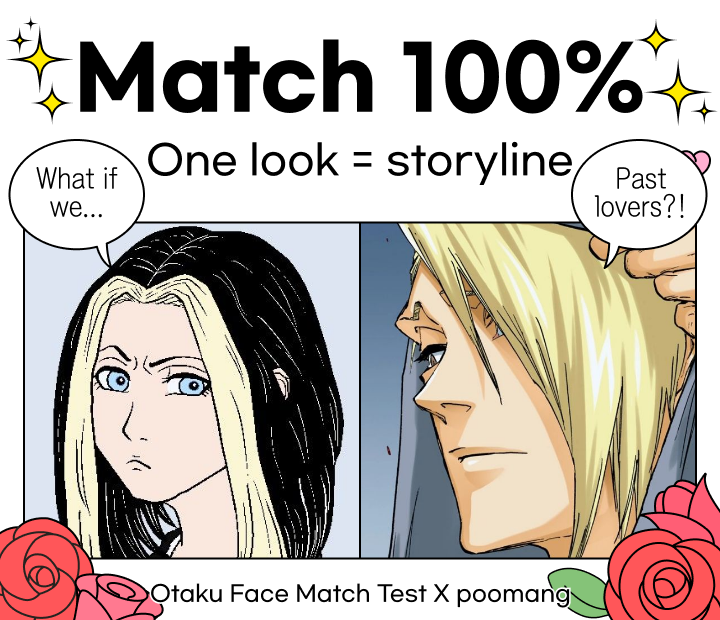 WhiteFoxFics's tweet photo. NBFH era Itsumi and Izuru just for funsies 😜
#Bleachoc
[Otaku Face Match Test] How's our visual chemistry?
 https://t.co/04Vfp8oV5Y #MBTI #test #oc #character #chemistry #poomang #Match100% https://t.co/K7glfcPgDK
