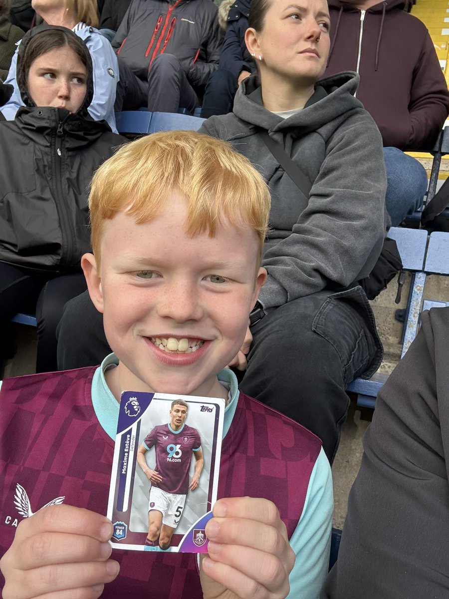 steviepicks's tweet photo. @MaximeEsteve14 well played today . My boy idolises you and every game brings your card to the match for good luck. If there is anyway he can have a signed shirt he would literally explode. UTC https://t.co/IBZaaGLDSg