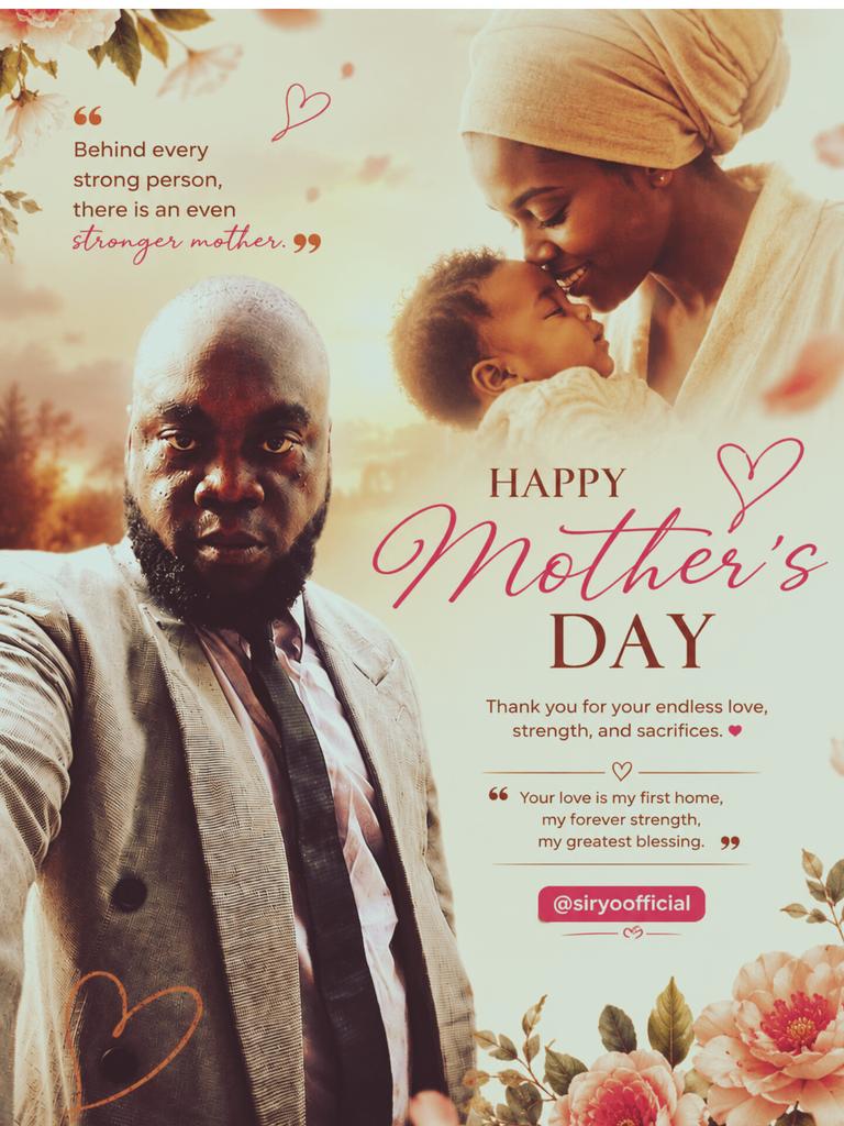 Happy Mother day from sir yo 🙌🙏🥰😍🤝💪
Mother's day Fubara AMVCA God almighty Peller