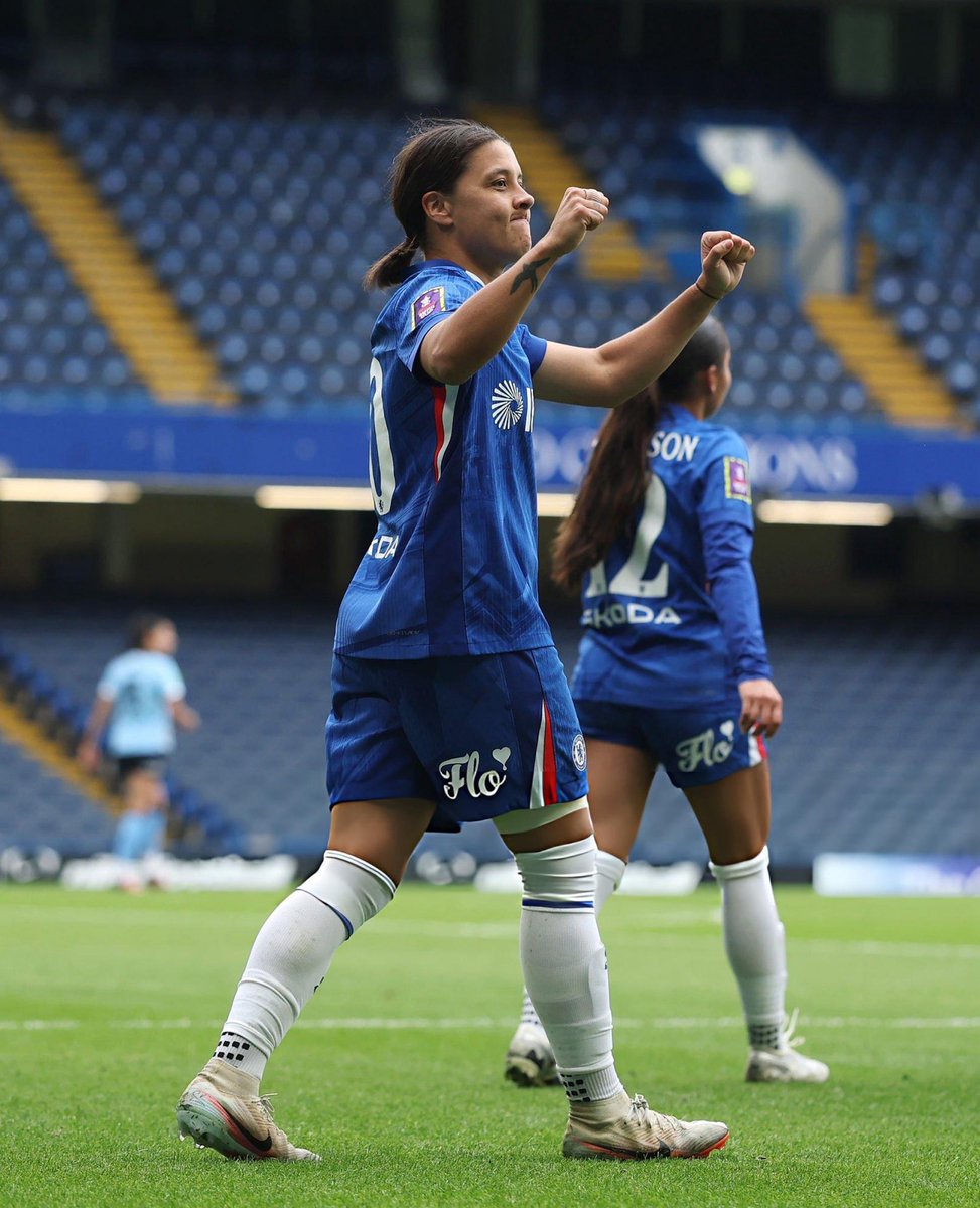 🇦🇺Sam Kerr has now scored in every round of the Women’s FA Cup this season:
⚽⚽ vs Crystal Palace
⚽ vs Manchester United
⚽ vs Tottenham
⚽ vs Manchester City

She now has 19 goals in just 17 Women’s FA Cup appearances.
Despite limited minutes this season, Kerr has still
