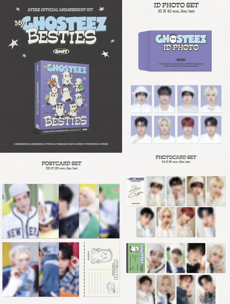*สุ่มแจก* membership kit ghosteez👻(แยกเมม) 
-ทุกเมมเบอร์ *ยกเว้น ซองฮวา,ฮงจุง
get:idphoto(1),postcard(1),photocard(2)

***ขอคนสะดวกออกค่าส่ง+แพ็ค 50฿นะคะ🥺🙏🏻

*กติกา: เมนชั่นเมมที่ต้องการคนละ1เมมเท่านั้น
(สุ่มจากเมนชั่น)

*เฉพาะเอทินี่เท่านั้น*
#ตลาดนัดเอทีซ #ตลาดนัดateez