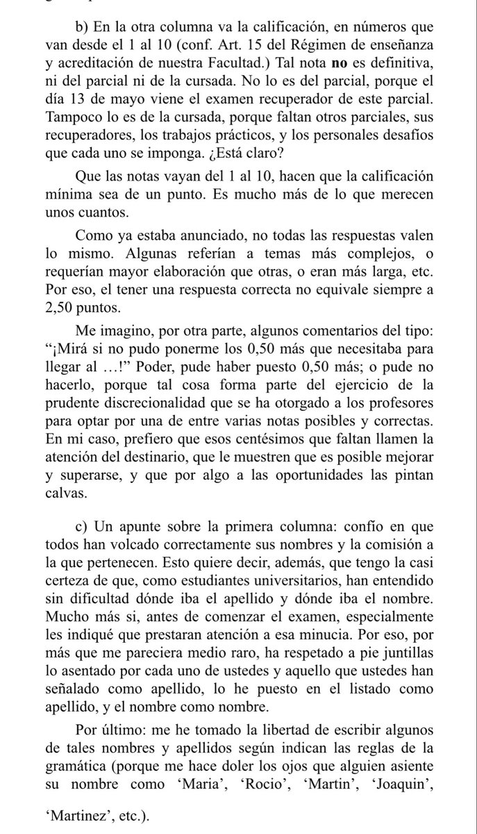 NadieLee2024's tweet photo. @joandemena Acá las devoluciones -que son públicas- que les había dejado ese profesor. No entiendo como los alumnos pueden decir que no entienden lo que hicieron mal ni cómo hacer para rendir bien 😂🍿🍿🍿🍿 https://t.co/mwFC83jsAr