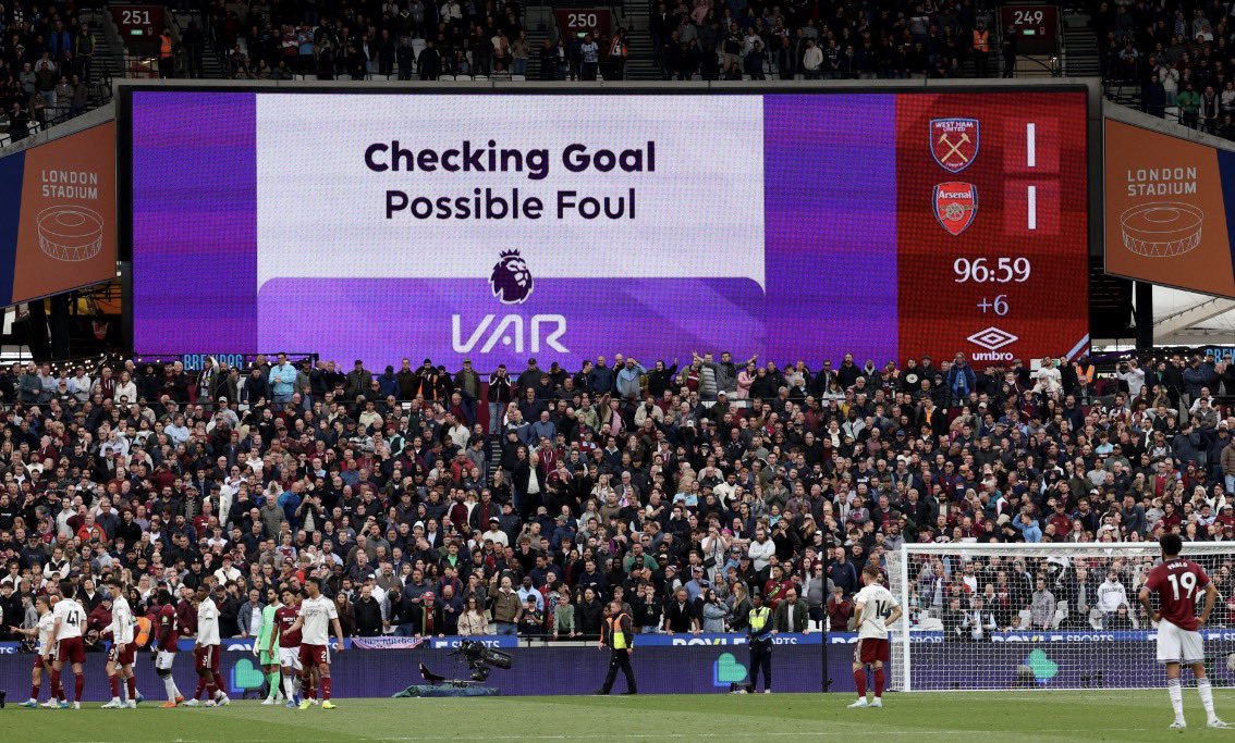 aggcards's tweet photo. Was there ever a doubt how this would end? The @premierleague is so corrupt it’s not even funny. Sad for @WestHam  Sad for @ManCity  And even kinda sad for all the gamblers who got screwed by this VAR debacle. https://t.co/kYPP8Wkfw8