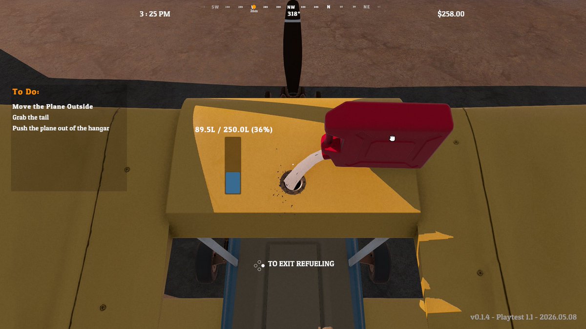 SkywardFM's tweet photo. Our time with the Harvest Skies playtest has been filled with fine details. Mixing Ag spray, manually refueling the aircraft, purchasing supplies, managing contracts. Though being gifted an aircraft from the start may be a first for us. #flightsim #indiegame @ProjectFlyerOne
1/2 https://t.co/AsmiqnzByn