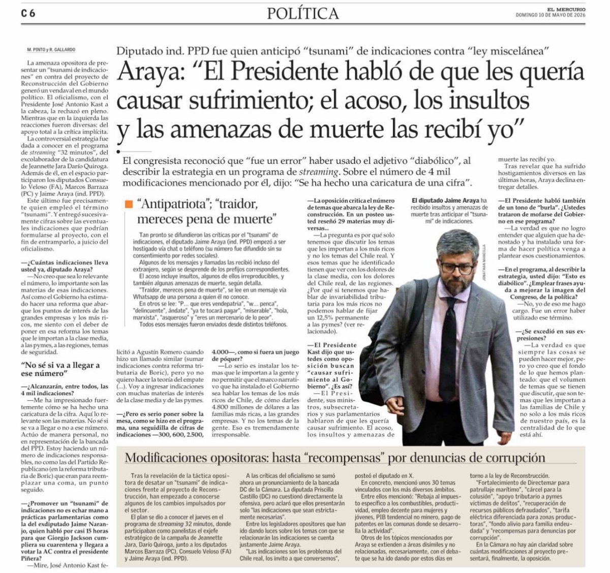 🔴 Lo que faltaba: ahora el impresentable antidemocrático de Araya quiere victimizarse. 😅