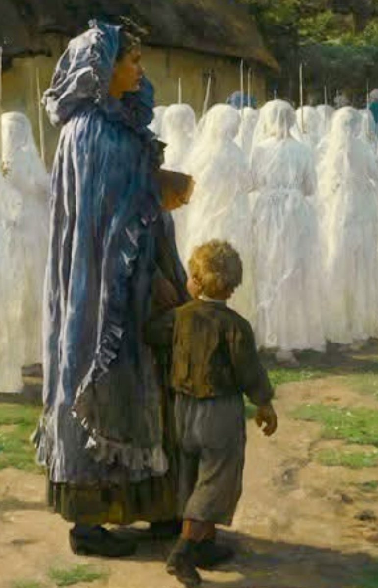 nissnickmich's tweet photo. “Las comulgantes” (1884). Obra del pintor francés Jules Breton #arte #pintura #comunion #primeracomunion #curiosidades #felizdomingo #10mayo https://t.co/fYBKn7LQjN