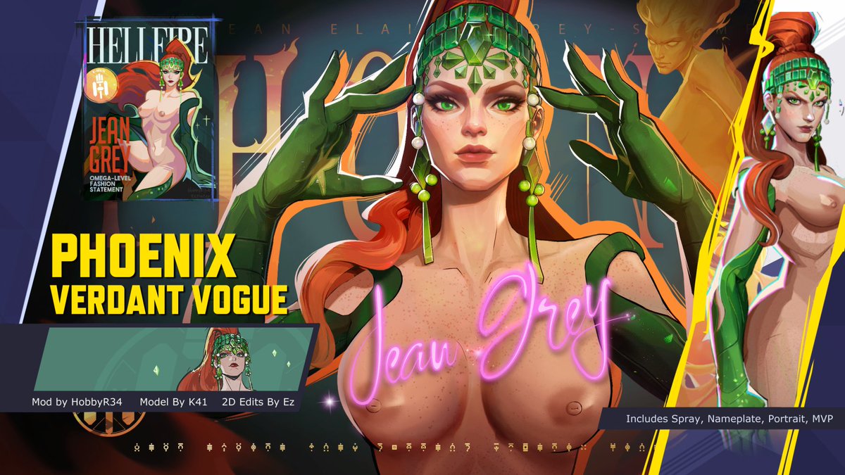 EPincchi's tweet photo. Phoenix Verdant Vogue Edit for Marvel Rivals 

Trailblazing fashion on the red carpet https://t.co/oBcCZPRsys