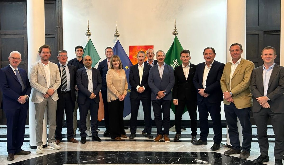 IrishEmbRiyadh's tweet photo. Go raibh mile agaibh to the @EI_MENA Advisory Group for excellent insights on current and future economic opportunities in Saudi Arabia
With great examples of Irish powered innovation on data protection and cybersecurity from @blue_metrix and #Callsign https://t.co/fcRhHsjORp