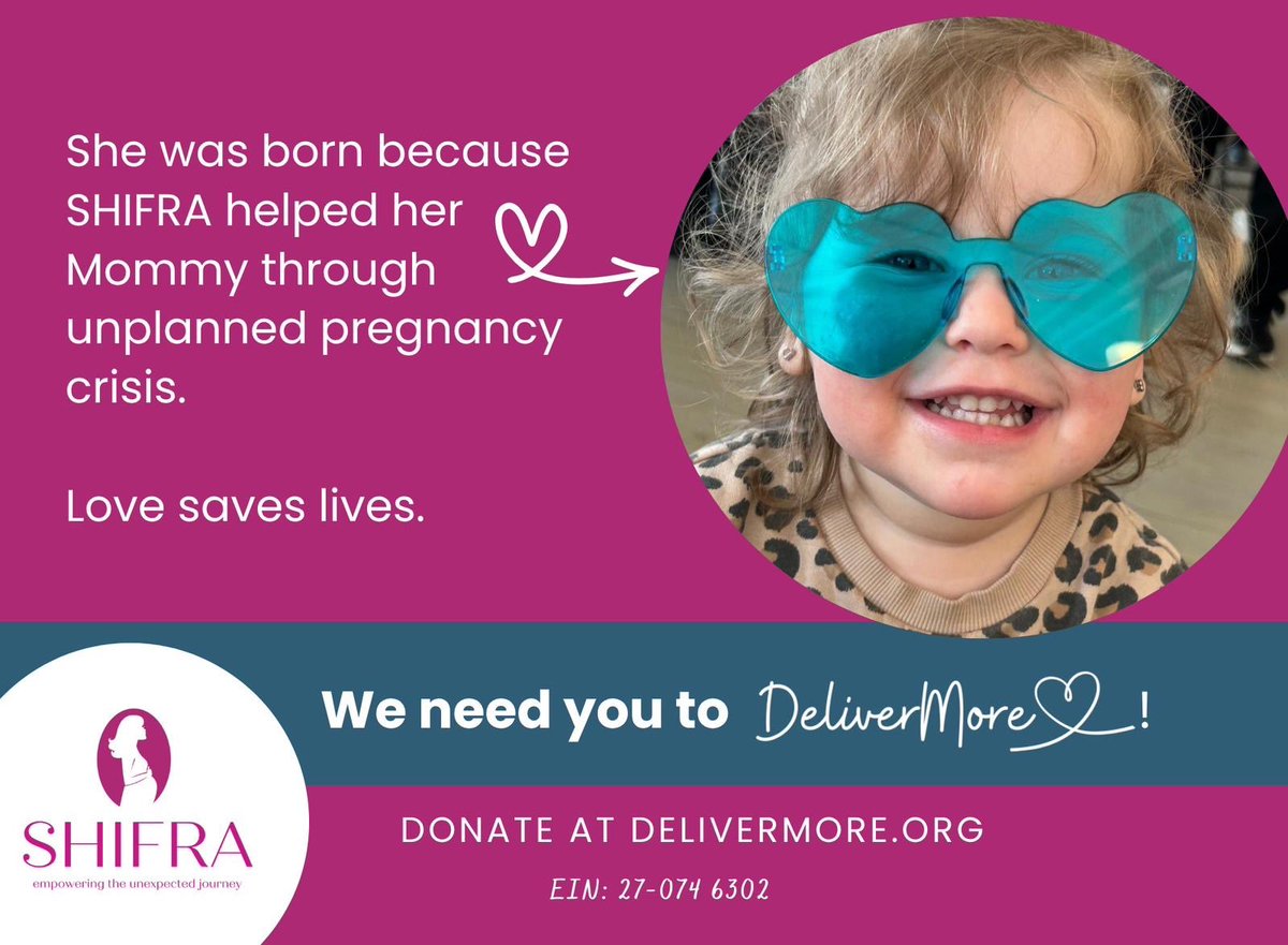 SarahnBaird's tweet photo. We talk a lot about bringing more Jewish babies into the world - this Mother’s Day, let’s put our money behind that commitment. Join me in supporting Jewish women facing unexpected pregnancies with @InShifrasArms! https://t.co/CPmEdn0yiy https://t.co/ndBDFuGXgB